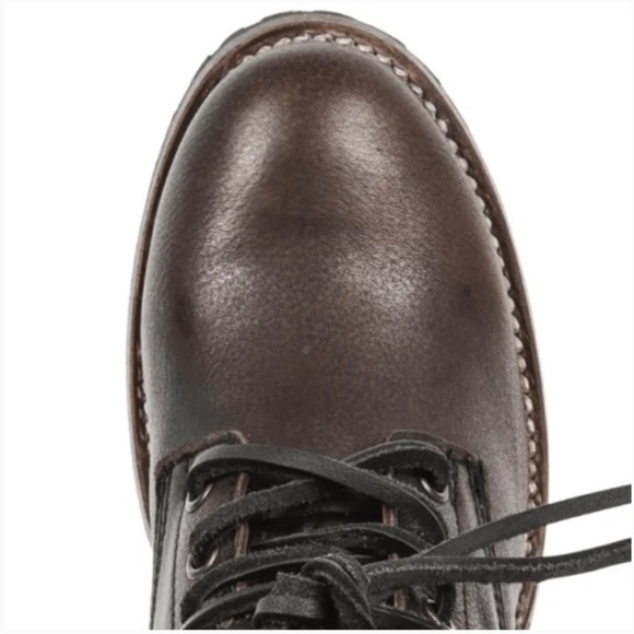 Freebird By Steven Cavalier Ankle Boots Dark Brown Black Lace Zip Up Booties New - Picture 6 of 6